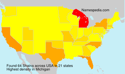 Surname Shaina in USA Surname Shaina in USA