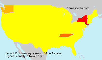 Surname Shakerley in USA Surname Shakerley in USA