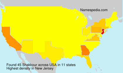 Surname Shakkour in USA Surname Shakkour in USA