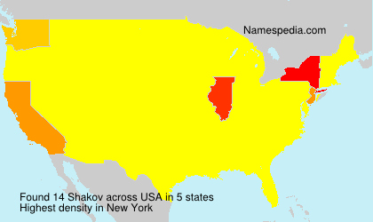 Surname Shakov in USA Surname Shakov in USA