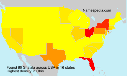 Surname Shalala in USA Surname Shalala in USA