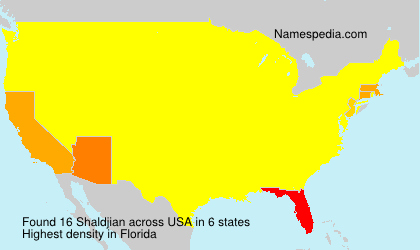 Surname Shaldjian in USA Surname Shaldjian in USA