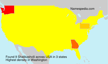 Surname Shalikashvili in USA Surname Shalikashvili in USA