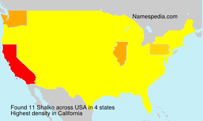 Surname Shalko in USA Surname Shalko in USA