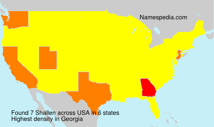 Surname Shallen in USA Surname Shallen in USA
