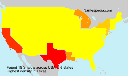 Surname Shalow in USA Surname Shalow in USA
