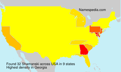 Surname Shamanski in USA Surname Shamanski in USA