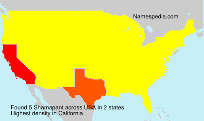 Surname Shamapant in USA