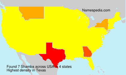 Surname Shamba in USA Surname Shamba in USA