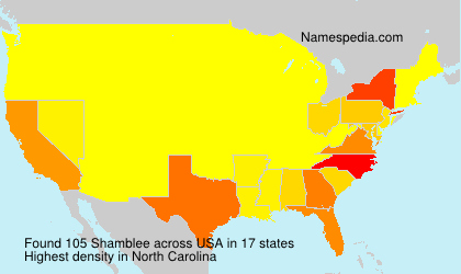 Surname Shamblee in USA Surname Shamblee in USA