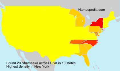 Surname Shameeka in USA Surname Shameeka in USA