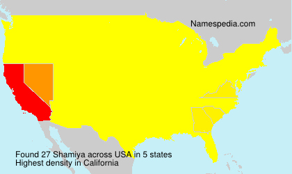 Surname Shamiya in USA Surname Shamiya in USA