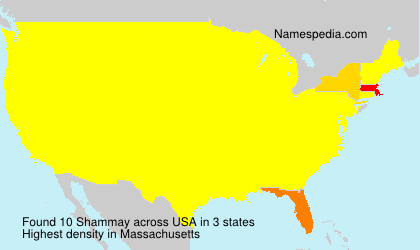 Surname Shammay in USA Surname Shammay in USA