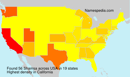 Surname Shamsa in USA Surname Shamsa in USA