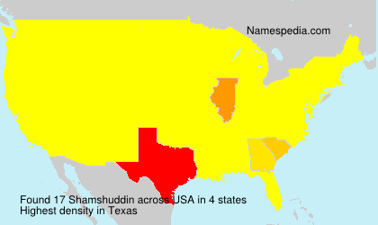 Surname Shamshuddin in USA Surname Shamshuddin in USA