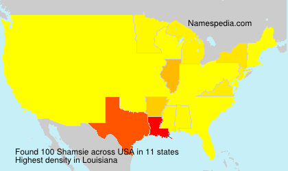 Surname Shamsie in USA Surname Shamsie in USA