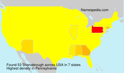 Surname Shanabrough in USA Surname Shanabrough in USA