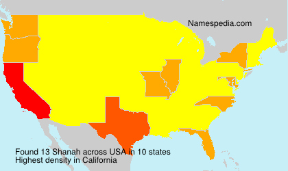 Surname Shanah in USA Surname Shanah in USA
