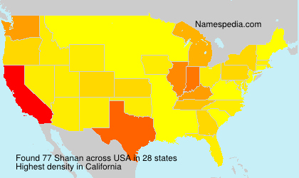 Surname Shanan in USA Surname Shanan in USA