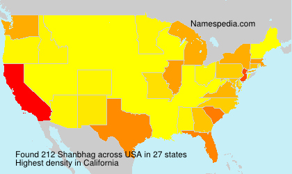 Surname Shanbhag in USA Surname Shanbhag in USA
