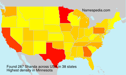 Surname Shanda in USA Surname Shanda in USA