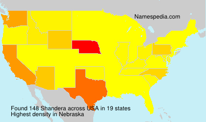 Surname Shandera in USA Surname Shandera in USA