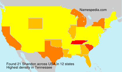 Surname Shandon in USA Surname Shandon in USA