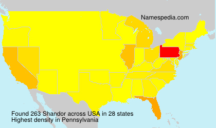Surname Shandor in USA Surname Shandor in USA