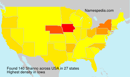 Surname Shanno in USA Surname Shanno in USA