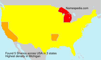 Surname Shanoa in USA Surname Shanoa in USA