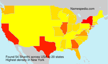 Surname Shanthi in USA Surname Shanthi in USA