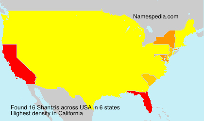 Surname Shantzis in USA Surname Shantzis in USA