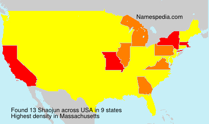 Surname Shaojun in USA Surname Shaojun in USA