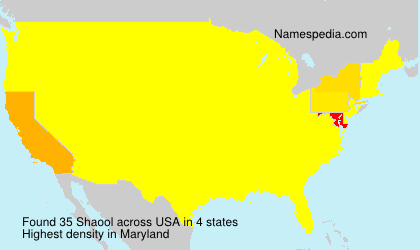 Surname Shaool in USA Surname Shaool in USA
