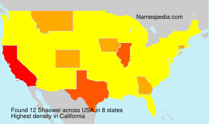 Surname Shaowei in USA Surname Shaowei in USA