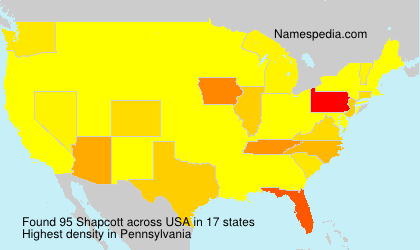 Surname Shapcott in USA Surname Shapcott in USA