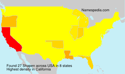 Surname Shapen in USA Surname Shapen in USA