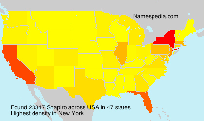 Surname Shapiro in USA Surname Shapiro in USA