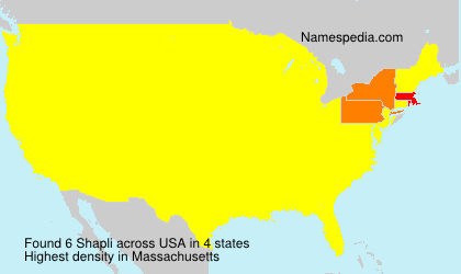 Surname Shapli in USA Surname Shapli in USA