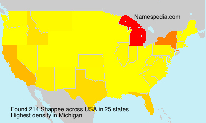 Surname Shappee in USA Surname Shappee in USA