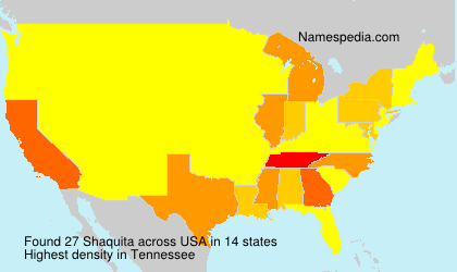 Surname Shaquita in USA Surname Shaquita in USA