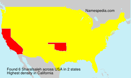 Surname Sharafsaleh in USA Surname Sharafsaleh in USA