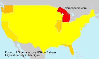 Surname Sharba in USA