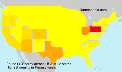 Surname Shardy in USA Surname Shardy in USA