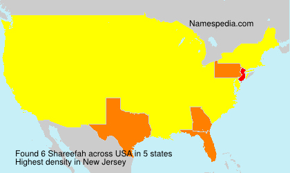 Surname Shareefah in USA Surname Shareefah in USA