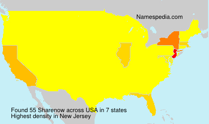 Surname Sharenow in USA Surname Sharenow in USA