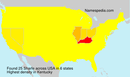 Surname Sharfe in USA Surname Sharfe in USA