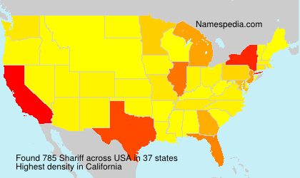 Surname Shariff in USA Surname Shariff in USA