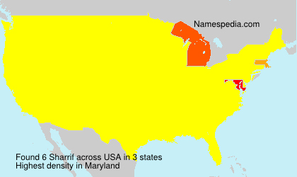 Surname Sharrif in USA Surname Sharrif in USA