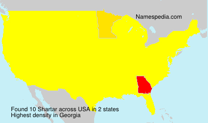 Surname Shartar in USA Surname Shartar in USA